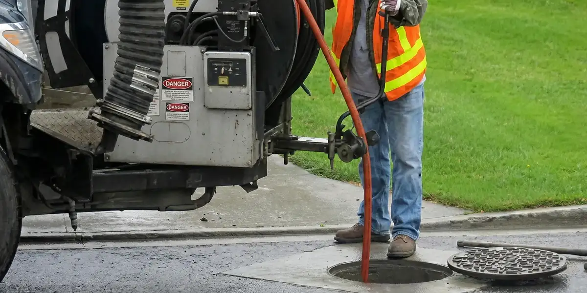 sewage clean up professionals using industrial equipment to remove contaminated wastewater in West Palm Beach, FL